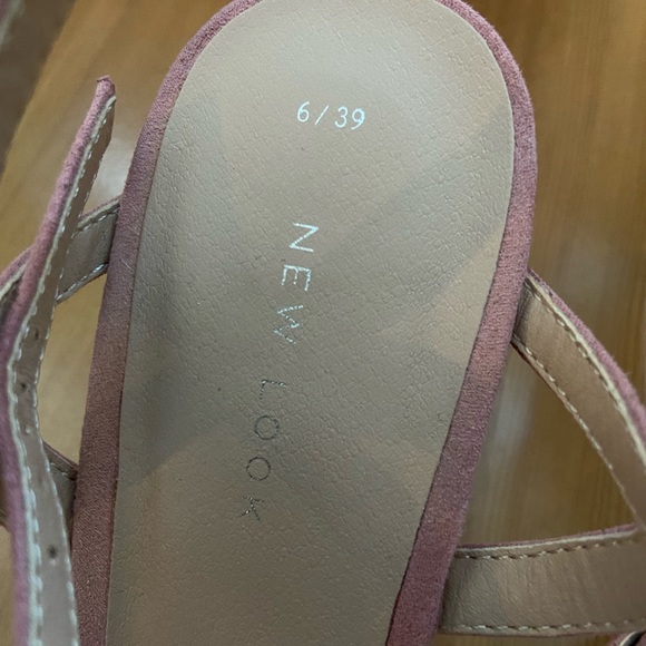 New Look Pink Suede High Heels Sz 8 - Picture 3 of 4